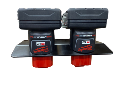 Milwaukee M12 Battery holder - Dual Mount