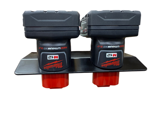 Milwaukee M12 Battery holder - Dual Mount